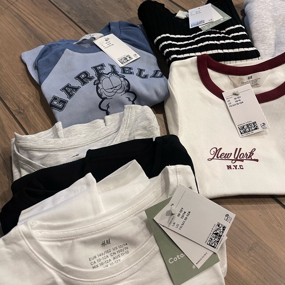 Bundle of NWT girl clothes from H&M. All sizes US 12 in girls. - Picture 3 of 6